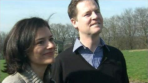 Bbc News Nick Cleggs Wife Says His Policies Are Best