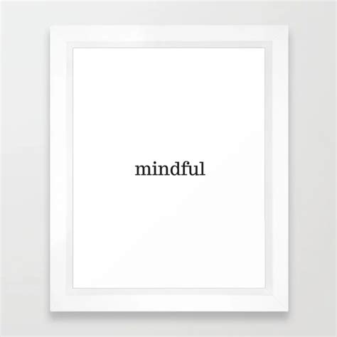 Mindful Framed Art Print Framed Wall Art Framed Art Prints Buddha