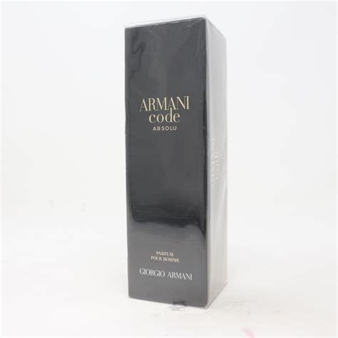 Armani Code Absolu By Giorgio Armani Parfum Pour Homme 37oz Spray New
