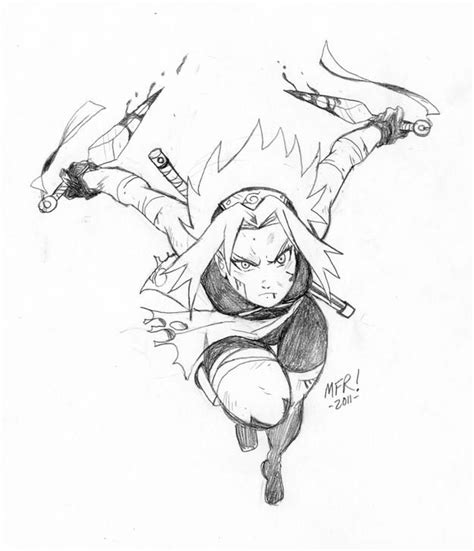 Quick Sketch Sakura Haruno By Mr Sketche5 On Deviantart Naruto Fan