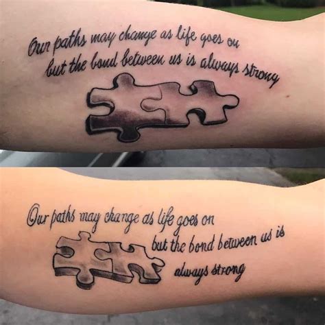 These sayings are meant to uplift each other. 29 Sibling Tattoos To Emphasize This Unbreakable Bond ...
