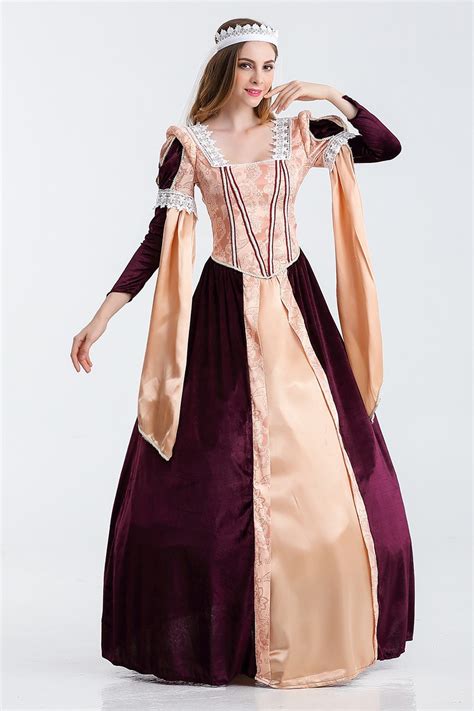 Halloween Cosplay Costume Medieval Renaissance Adult Witch Gothic Queen