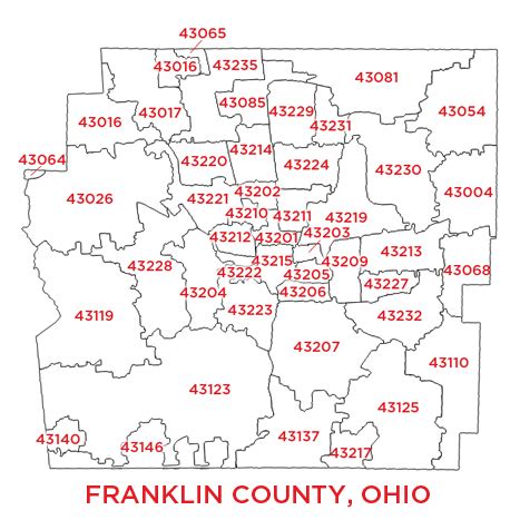 Franklin County Oh Zip Code Map Amanda Marigold