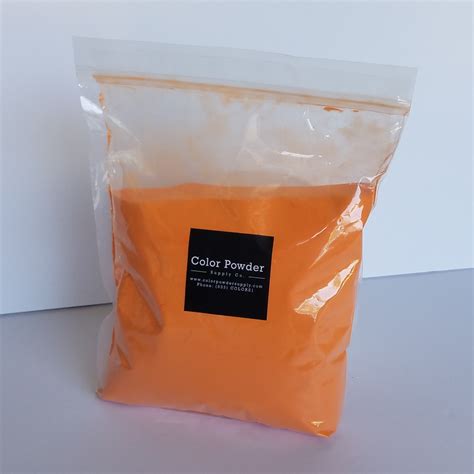 Orange Color Powder 55 Lb Medium Color Powder Supply Co Bulk All