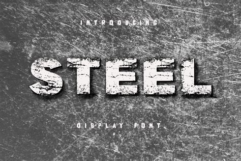 Steel Font By Rasa · Creative Fabrica