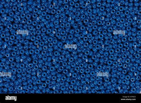 Macro Photo Of Blue Beads Stock Photo Alamy