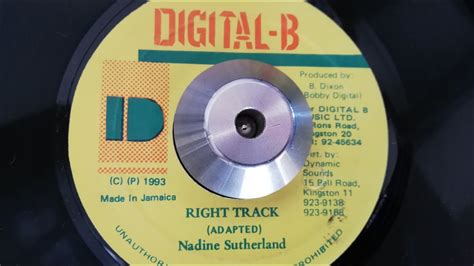 Nadine Sutherland Right Track Extented Youtube