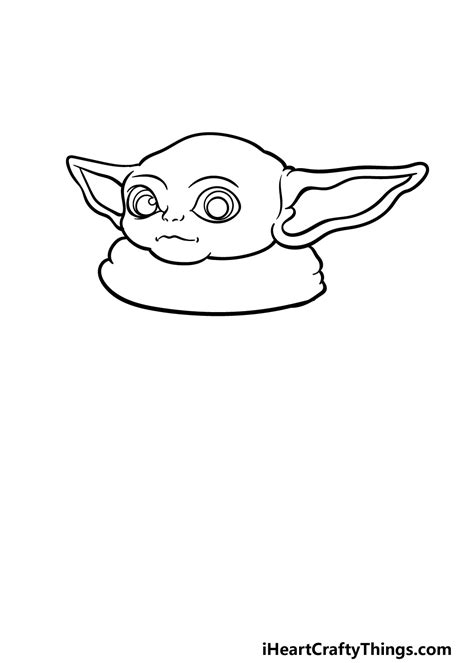 Yoda Head Coloring Page