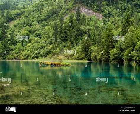 Five Flower Lake At Jiuzhaigou Valley National Park In China Stock