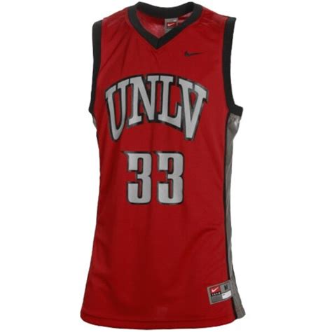 Nike Unlv Runnin Rebels 33 Red Replica Basketball Jersey