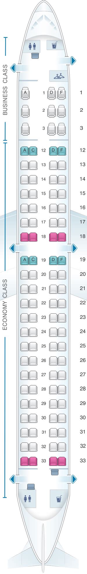 Seat Map Air Canada Embraer E190 Seatmaestro Aircraft E190 Seat Chart