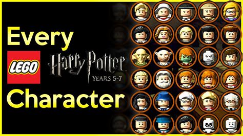 Every Character In Lego Harry Potter Years 5 7 2011 Youtube