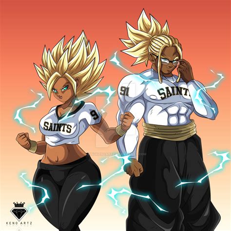 Dragon ball z has some insanely powerful female characters. Commission 38: ssj 2 couple by KingKenoArtz on DeviantArt ...
