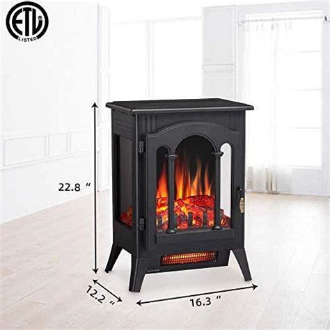 Kismile 3d Infrared Electric Fireplace Stove Freestanding Fireplace H