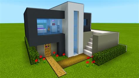 The house has an absolutely perfect design, it is good both inside and outside! Minecraft Tutorial: How To Make A Modern House 2019 "Easy Modern House Tutorial" - YouTube