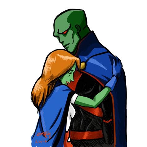 Martian Manhunter And Miss Martian By Dleshenry On Deviantart In 2022