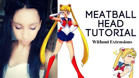 Sailor Moon Inspired Hair Tutorial Without Extensions YouTube