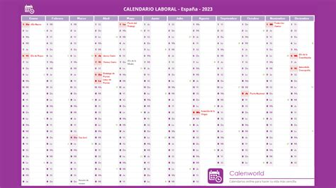 Calendario Laboral 2023 Festivos Y Puentes En España Calendarios