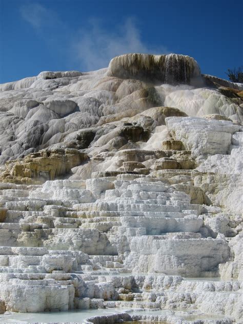 Mammoth Hot Springs At Yellowstone National Park Nonstop From Jfk
