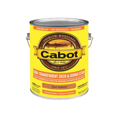 Cabot Semi Transparent Redwood Stain Gilford Hardware