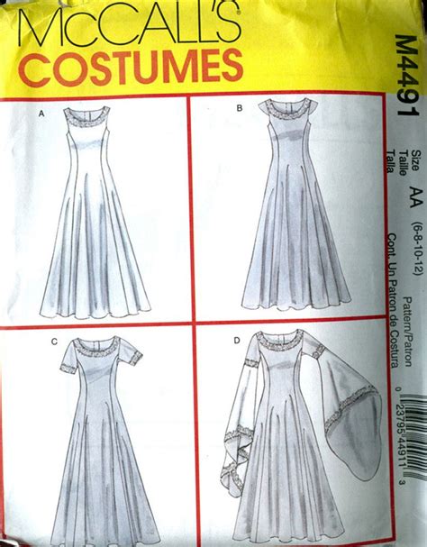 Children purple floral patterns lace medieval victorian. Sale 30% Off Medieval Dresses Sewing Pattern McCall's ...