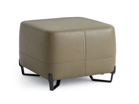 New York Leather Pouf By Poliform Design Jean Marie Massaud