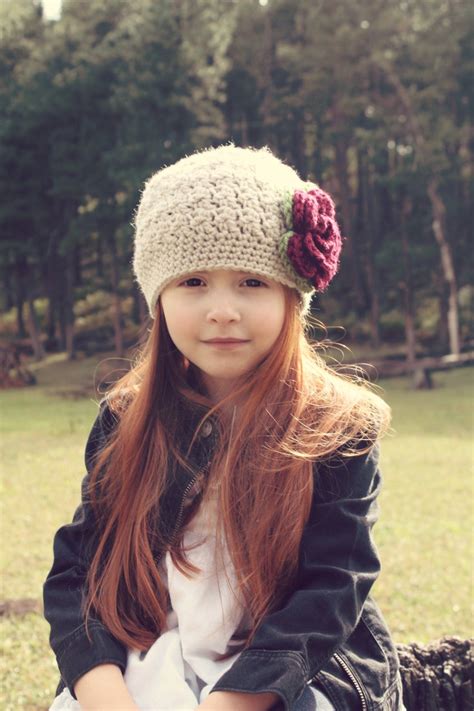 Girls Crochet Hat Girls Winter Hat Baby Girl Hat Girls Etsy