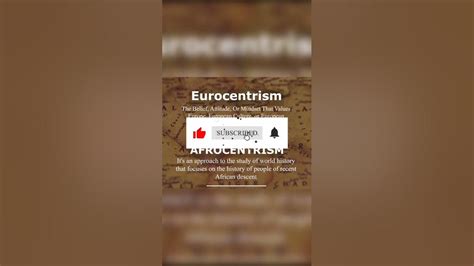 Eurocentrism Vs Afrocentrism Africanhistory History Africahistory Africa Ancientegypt Youtube