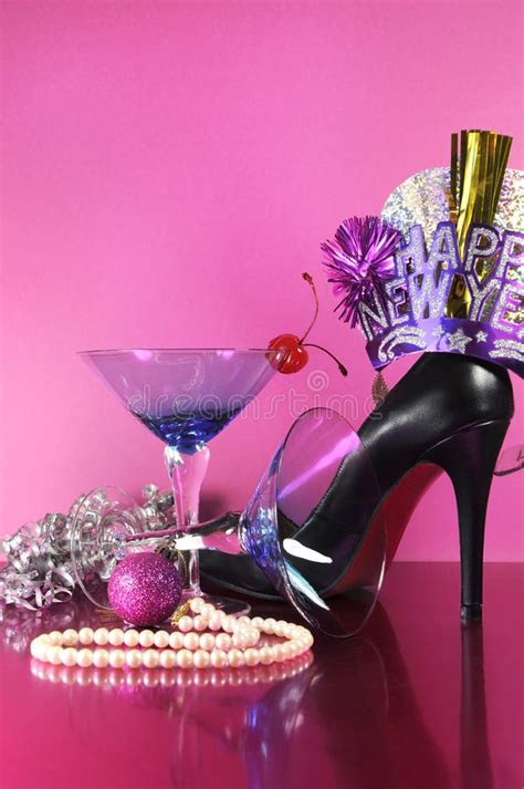 We provide elegant plastic drinkware sets for your special occasion. Pink Theme Happy New Year Party With Vintage Blue Martini ...