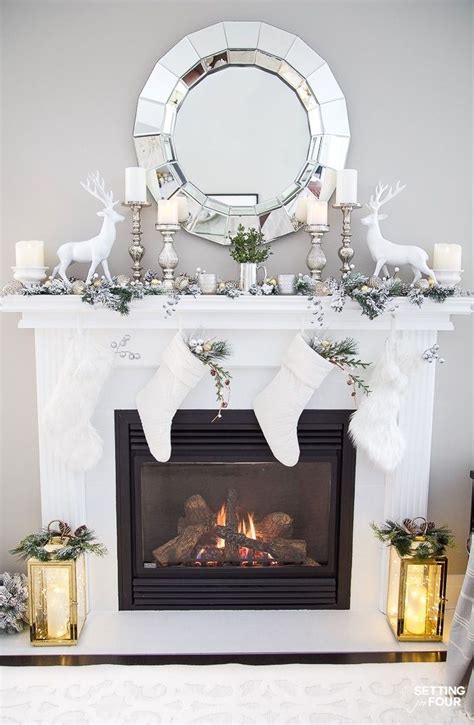 30 Favorite Mantel Decoration Ideas For Winter Christmas Mantel