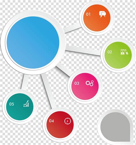 Multicolored Round Chart Illustration Circled Number Chart Transparent