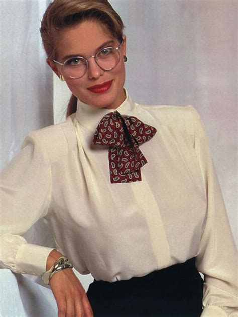 Pin By Spralsolisky Milinolola On Ties Beautiful Blouses 80s Fashion