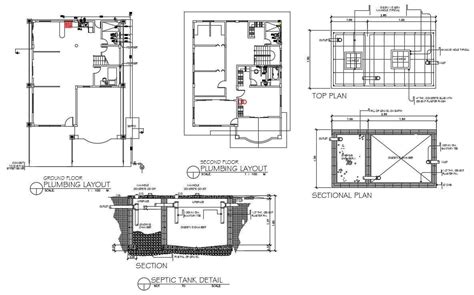 Smart plumbing & septic technicians are experts at fixing clogging issues in your drains and pipes. Plumbing layout and septic tank details of duplex house ...
