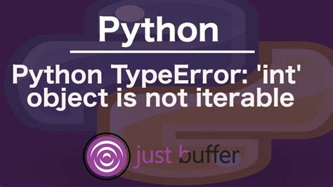 About How To Fix Typeerror Int Object Is Not Iterable In Python