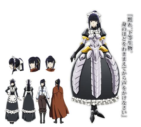 Narberal Gamma Overlord Maruyama Concept Art Official Art 1girl Armor Black Hair Blue