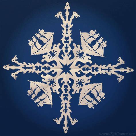 Intricate Paper Snowflakes Inspired By Star Wars And Other