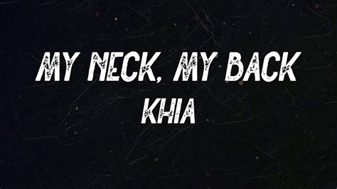 Khia My Neck My Back Lick It Lick My Pussy And My Crack Youtube