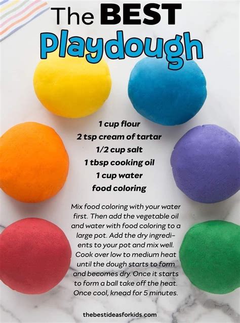 The Best Playdough Recipe Kidsstuff This Easy Playdough Recipe