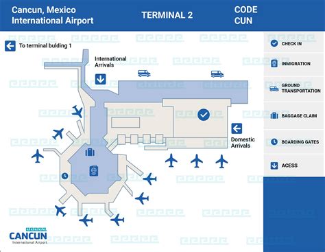 Cancun Airport Map Find Airport Terminals Easily Cancun Airport