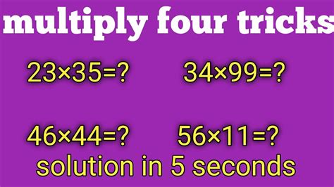 Multiplication Tricksmultiply Tricksvedic Mathmultiply Karna Sikhe