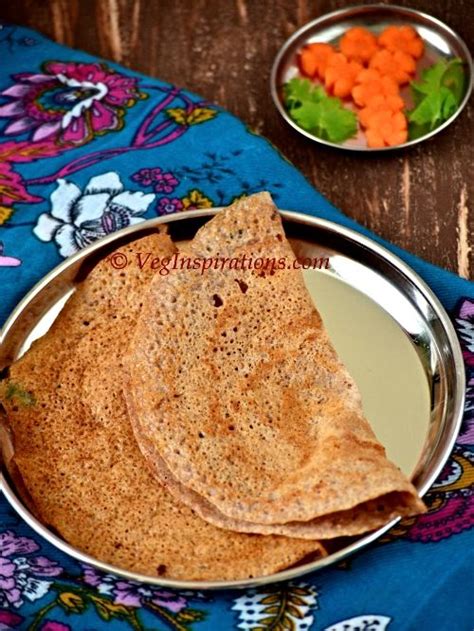 Instant Ragi Oat Dosai Nachani Dosa Savory Indian Finger Millet And