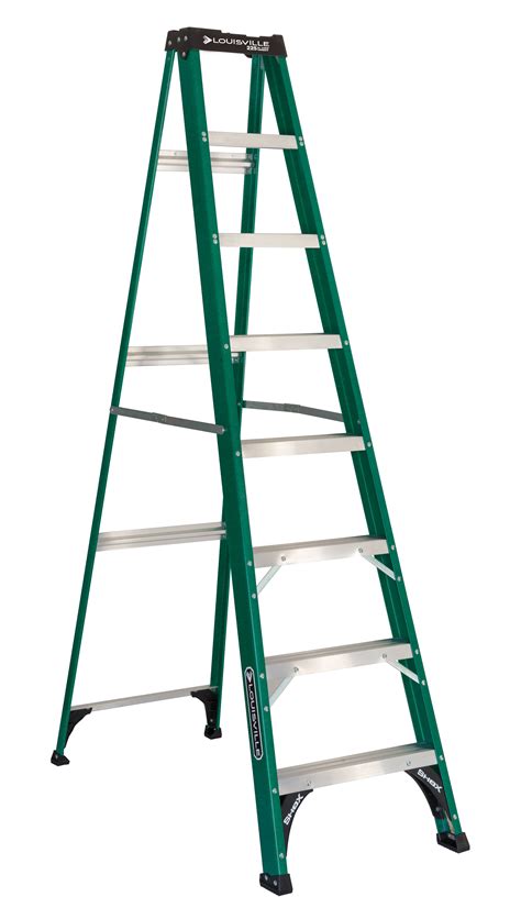 Louisville Ladder FS4008 8 ft. Fiberglass Step Ladder, Type II, 225 Lbs Load Capacity - Walmart 