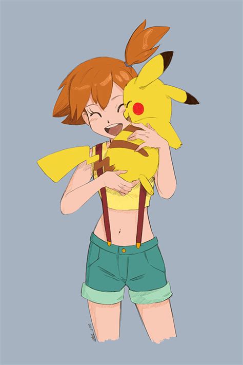 A Woman Holding A Pikachu In Her Arms