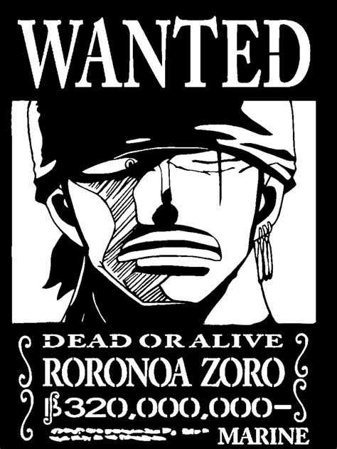 One Piece Zoro New Bounty Posted By Ryan Walker