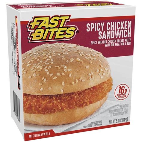 Fast Bites Fastbites Spicy Chicken Sandwich 5 Oz Instacart