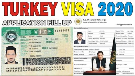 How To Fill Turkey Visa Application Form 2020 Youtube