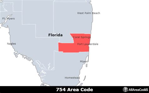 754 Area Code Location Map Time Zone And Phone Lookup
