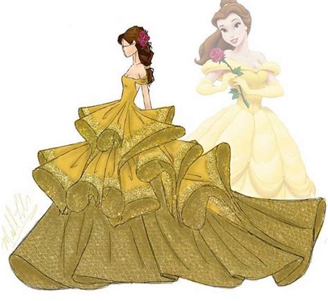 Las Princesas Disney Protagonizan Dibujos De Alta Costura
