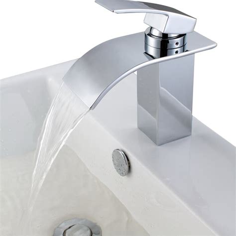 Turn on your faucet to drain out residual water and also to check to make sure the water is completely off. Sumerain Single Handle Deck Mount Waterfall Bathroom Sink ...