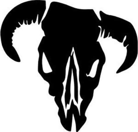 Bull Skull Vinyl Decal